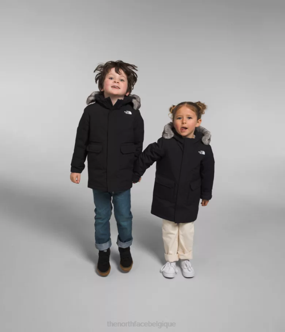 tnf noir enfants The North Face parka arctique 62XR1155