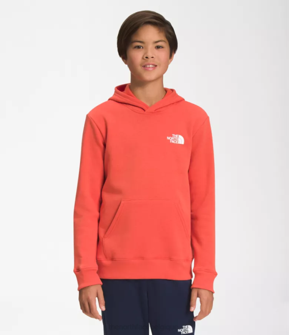 rétro orange enfants The North Face sweat à capuche en polaire camp 62XR1105 rétro orange enfants The North Face sweat à capuche en polaire camp 62XR1105