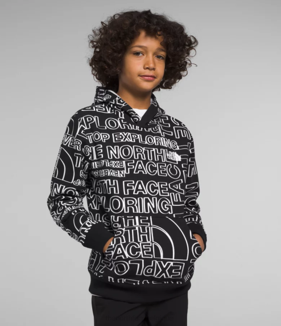 tnf noir marqueur tnf logo imprimé enfants The North Face sweat à capuche en polaire camp 62XR1109 tnf noir marqueur tnf logo imprimé enfants The North Face sweat à capuche en polaire camp 62XR1109