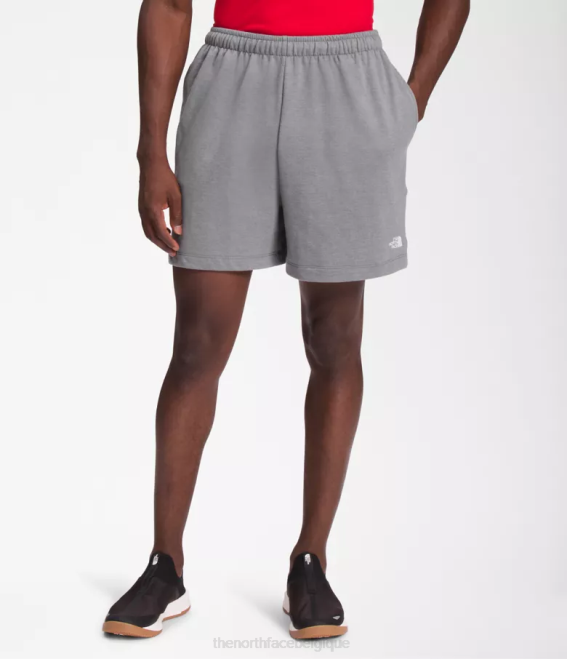 tnf gris moyen chiné Hommes The North Face short en molleton à logo simple 62XR359 tnf gris moyen chiné Hommes The North Face short en molleton à logo simple 62XR359