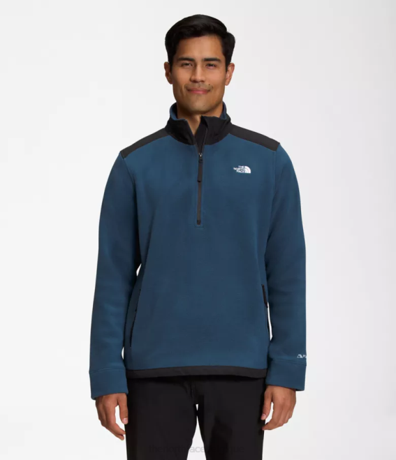 bleu ombragé/noir tnf Hommes The North Face alpine polartec 200 -zip 62XR356 bleu ombragé/noir tnf Hommes The North Face alpine polartec 200 -zip 62XR356