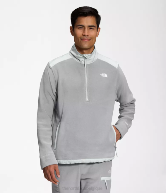 gris fondu/gris étain Hommes The North Face alpine polartec 200 -zip 62XR357 gris fondu/gris étain Hommes The North Face alpine polartec 200 -zip 62XR357