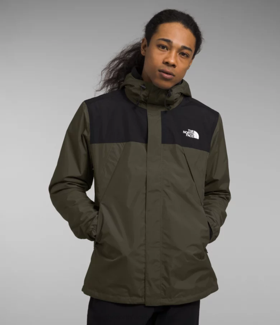 nouveau vert taupe/noir tnf Hommes The North Face triclimate d'Antora 62XR1002 nouveau vert taupe/noir tnf Hommes The North Face triclimate d'Antora 62XR1002