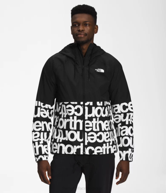tnf noir/tnf noir imprimé Hommes The North Face sweat à capuche de pluie antora 62XR1199 tnf noir/tnf noir imprimé Hommes The North Face sweat à capuche de pluie antora 62XR1199